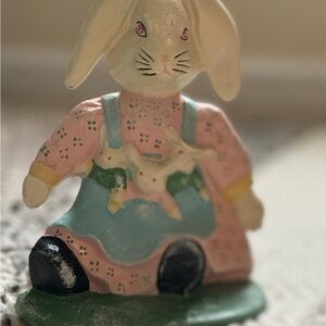 Vintage Cast Iron Bunny Doorstop